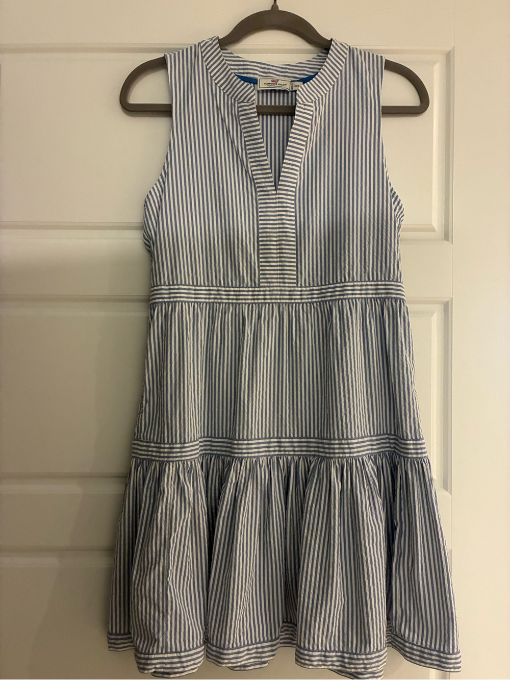 Vineyard Vines Performance Blue & White  Sleeveless Dress XXS